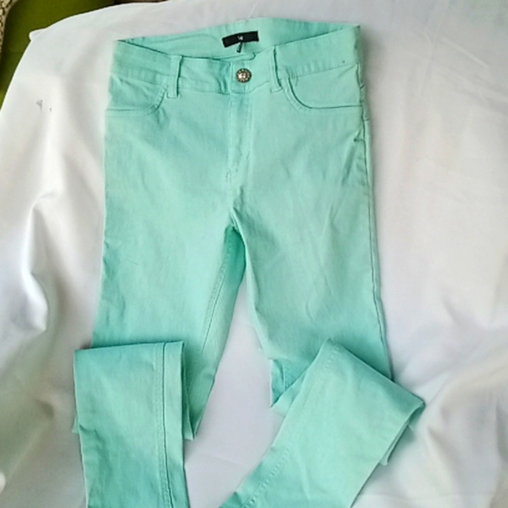 Green Skinny Jeans